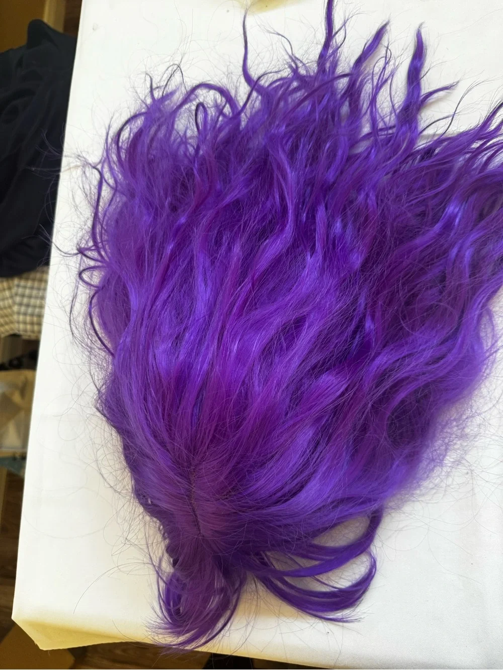 2Vibrant Purple Women's Synthetic Wig - Sleek Bob with Bangs